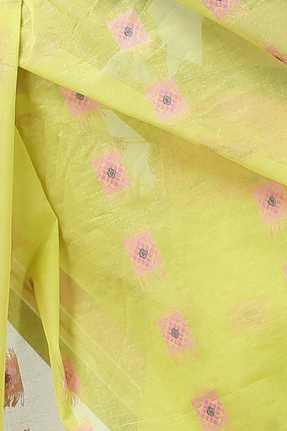 Green Pure Cotton Aloka Tant Saree (909)